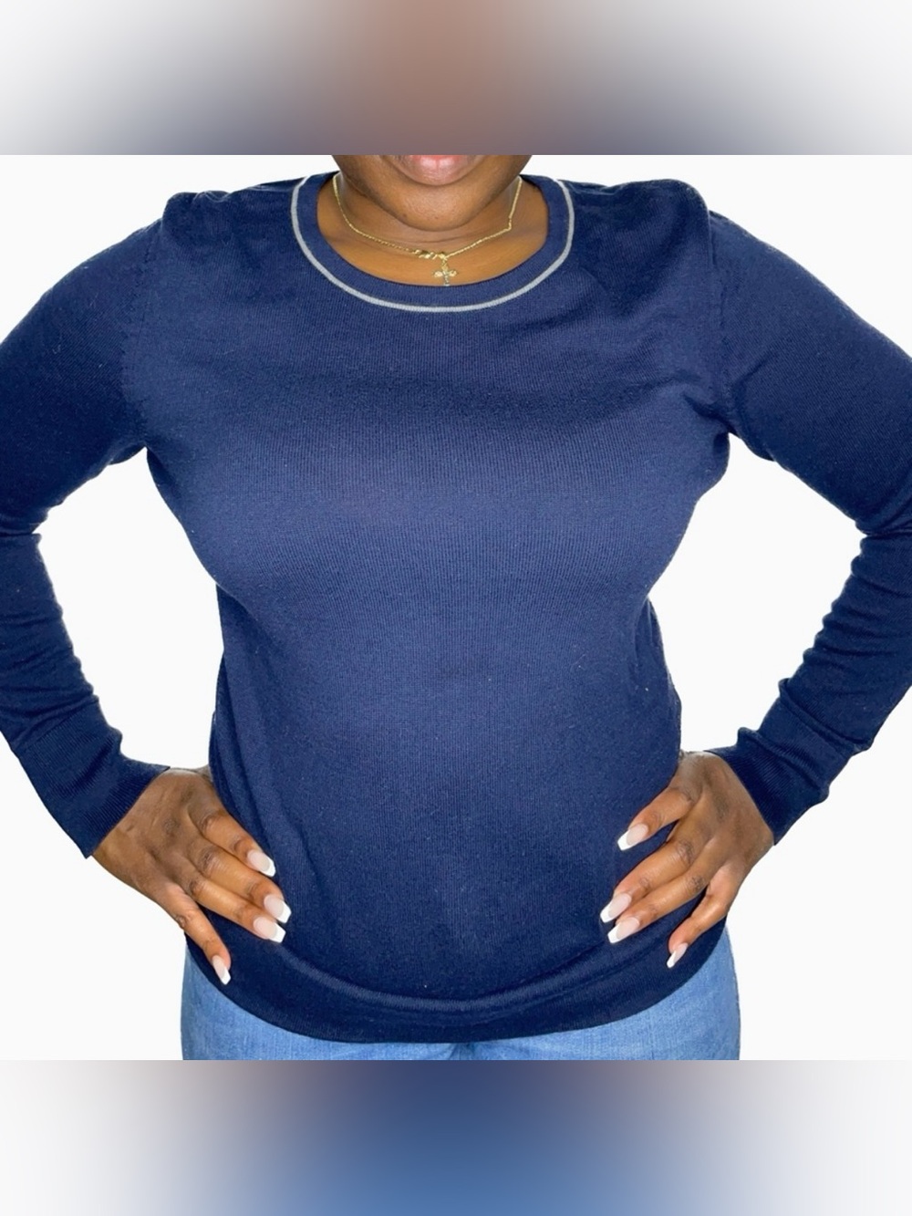 G.H. Bass & Co. Crew Neck Sweater w/ Elbow Patches